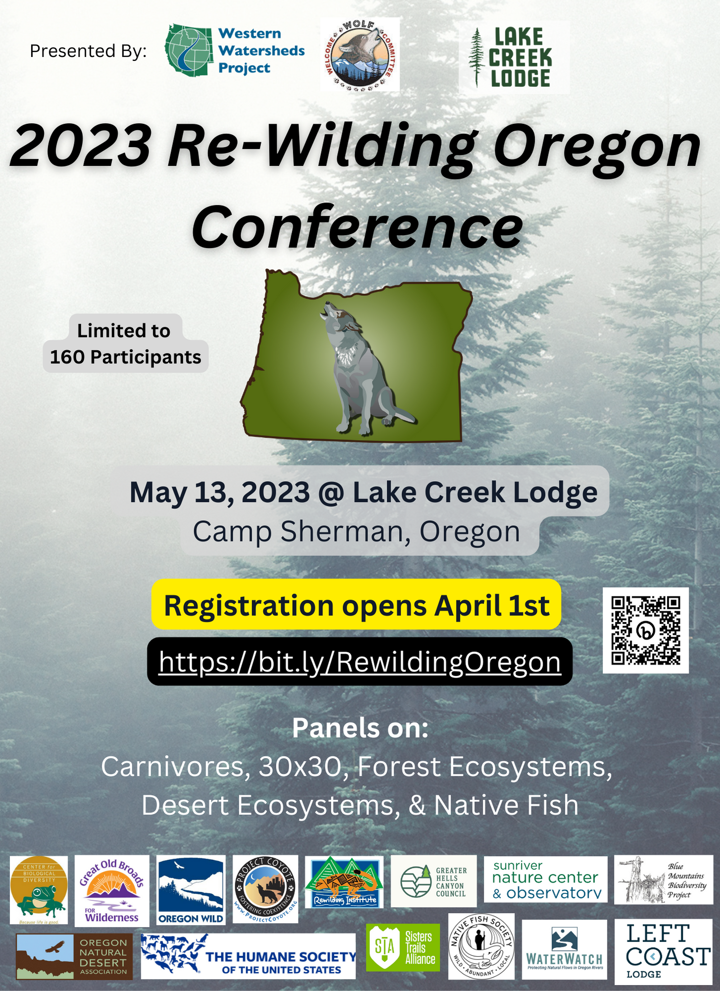 2023 Re-Wilding Oregon Conference Flyer