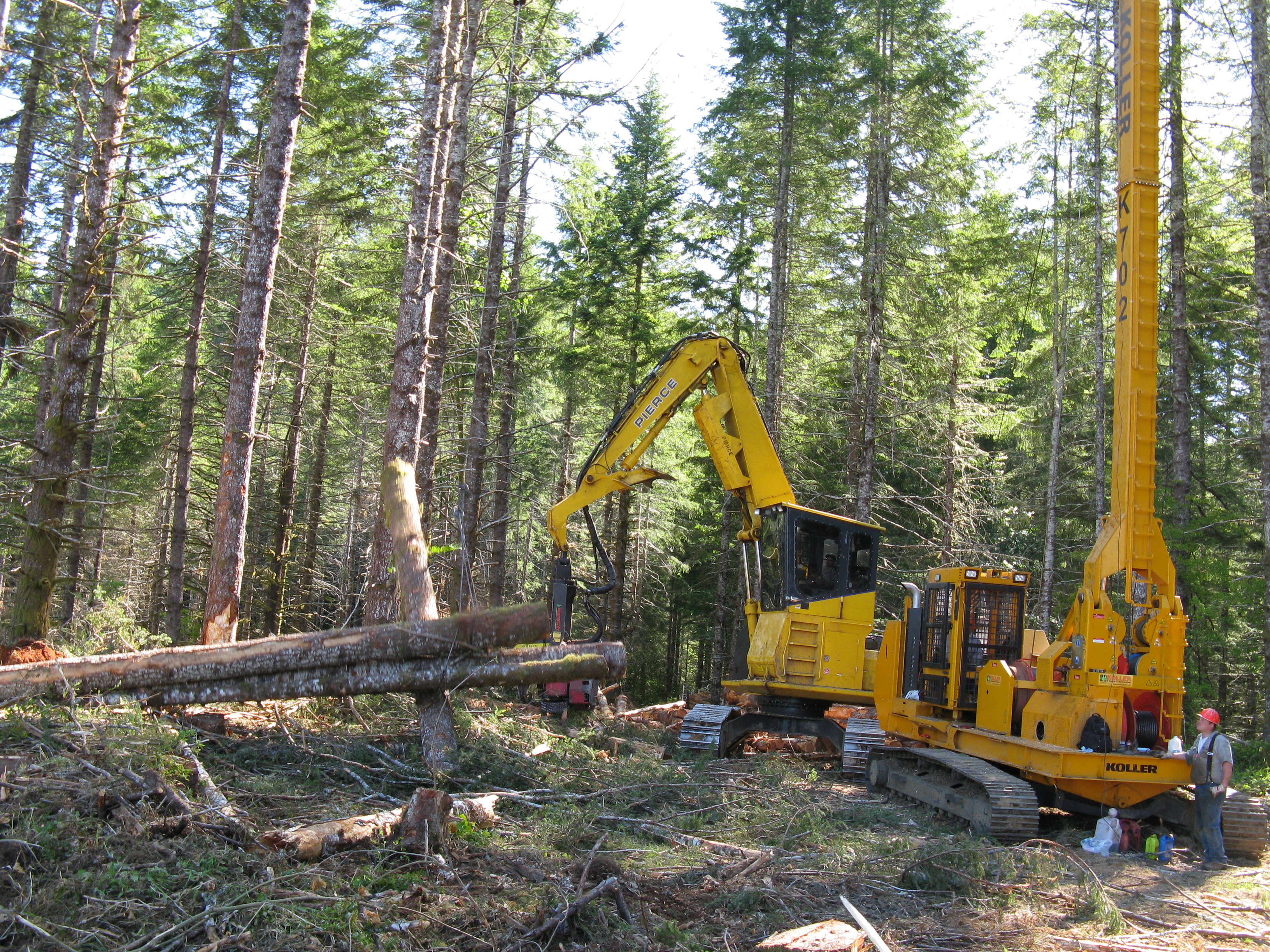 Logging operation on the Siuslaw National Forest